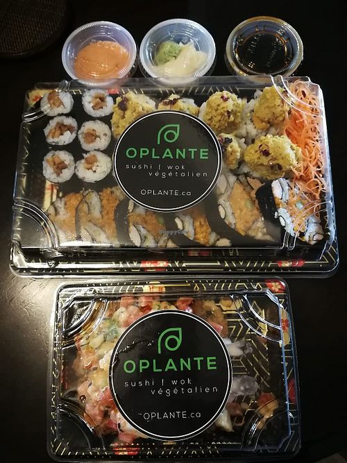 Takeout in 2022 (ordered many times since) at OPLANTE Vegan Sushi & Wok  in Montreal
