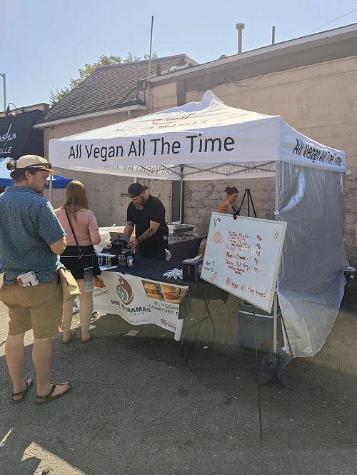 Yay! At Start Street Art Fair! :) at Not Ya Mama's Vegan Cafe in Salem