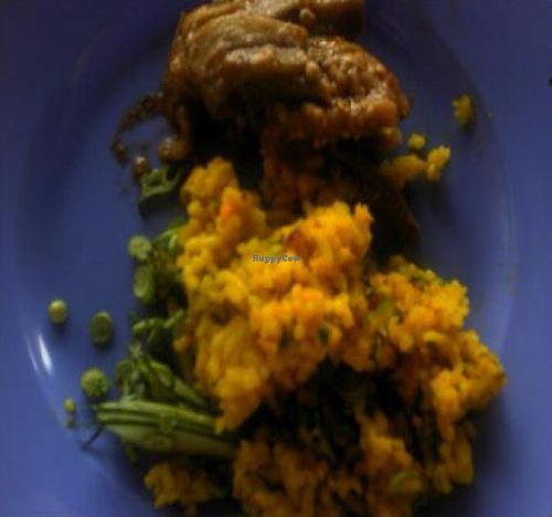 nasi ulam/fresh local herbal blended with turmeric rice  at Ren Ci Global Village - Bukit Mertajam in Bukit Mertajam