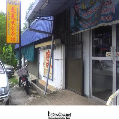 Entrance at the side of corner terrace house. at Everyday Vegetarian Eating House in Sungai Petani