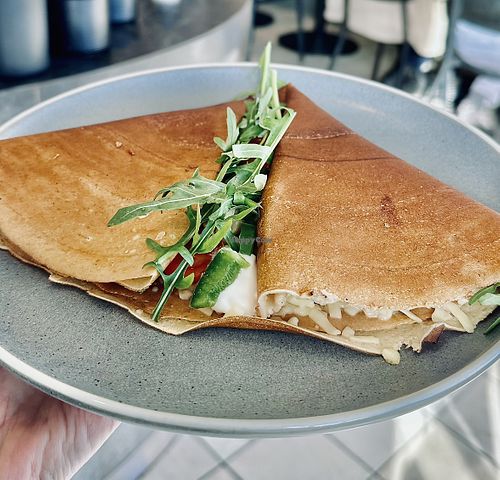 Vegetarian/Vegan crepe  at Crepe Bar in North Adelaide
