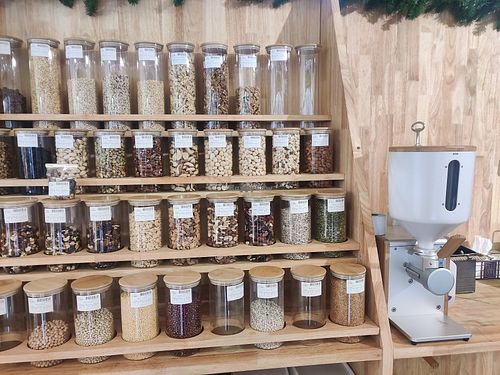 Bulk foods at eRule Bio Markt in Ulaanbaatar