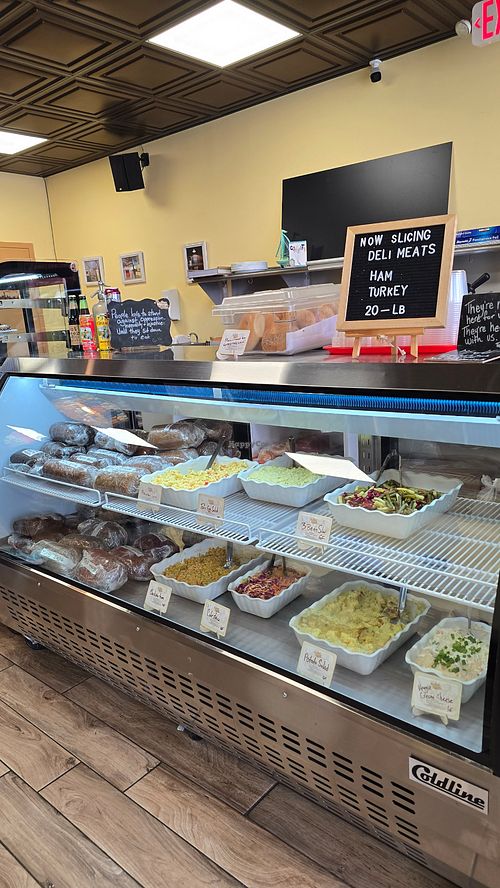 Deli counter at Secret Vegan Kitchen in New York City