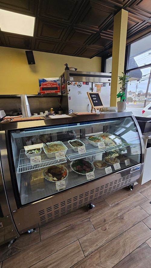 Deli counter at Secret Vegan Kitchen in New York City