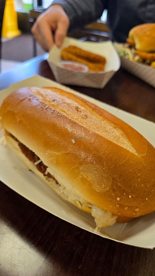 Parm hero at Secret Vegan Kitchen in New York City