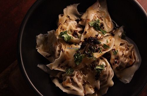 chili oil wontons  at SHYAMA - CLOSED in Canoga Park