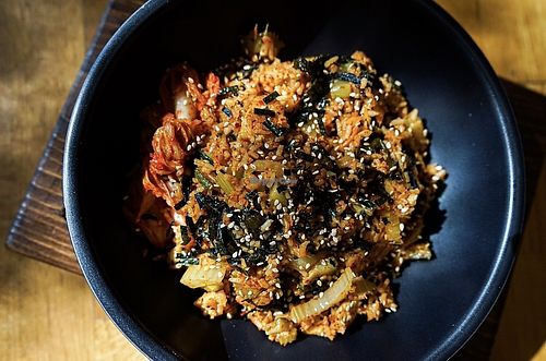 kim chi fried rice  at SHYAMA - CLOSED in Canoga Park