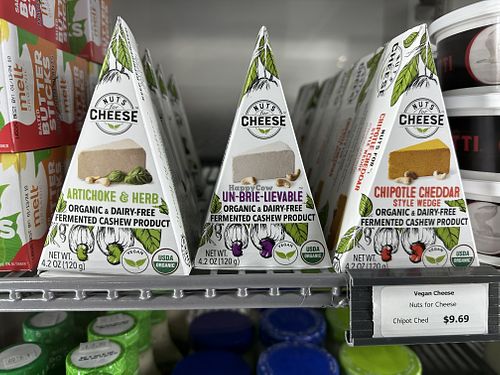 Cashew based cheese   at Byrd's Filling Station in San Mateo