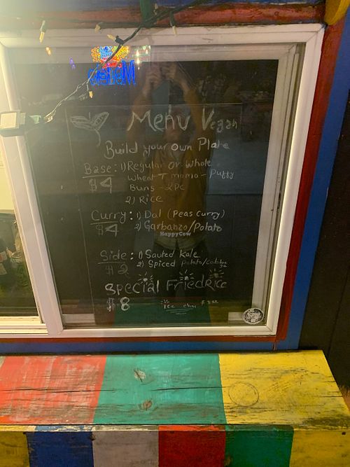 Menu sept 2020  at Sherpa Nirvana in Portland
