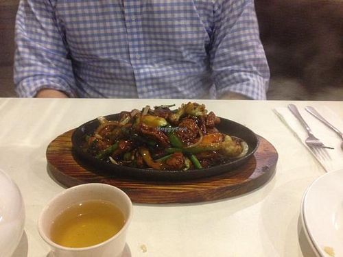 Vegetarian Mongolian Dish at The Hub's Wok in Fortitude Valley