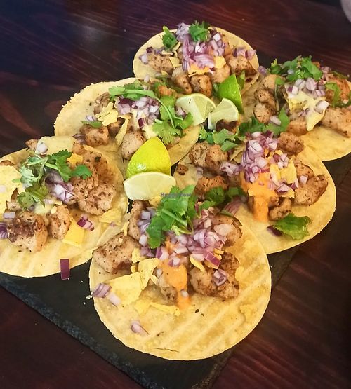 Vegan tacos at Casa de Tacos in Bucharest