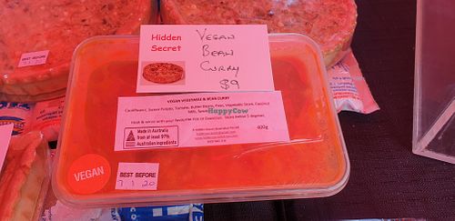 Vegan curry at A Hidden Secret in Geelong