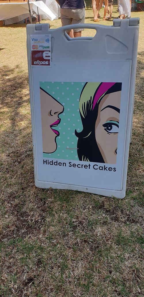 Signage at the markets at A Hidden Secret in Geelong