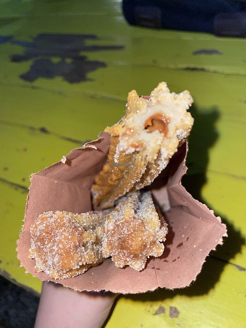 Fresh churros with vegan creme   at La Churretica in Tamarindo