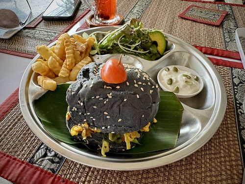 Burger 🥳😁  at Lamai Veggie in Koh Samui