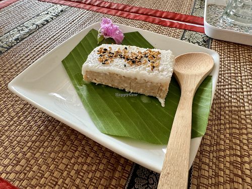 Raw lime coconut slice! 👌  at Lamai Veggie in Koh Samui