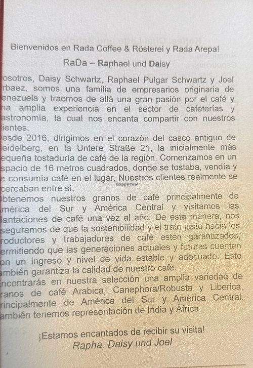   at Rada Arepa Heidelberg in Heidelberg