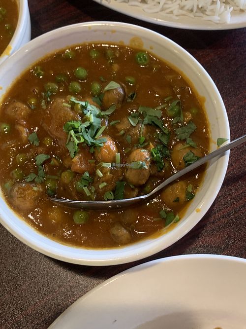 Mushroom matar  at Taste of India in Buttonwillow