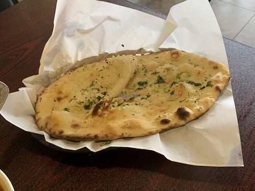 Garlic naan at Taste of India in Buttonwillow