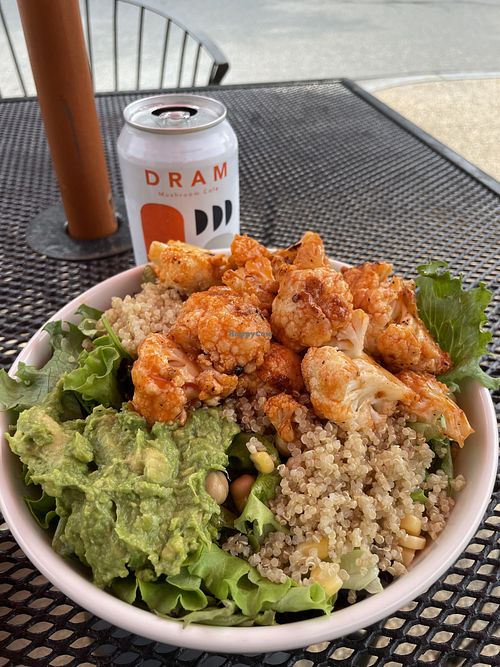 Buffalo Cauliflower bowl  at Twisted Tree Cafe in Lincoln