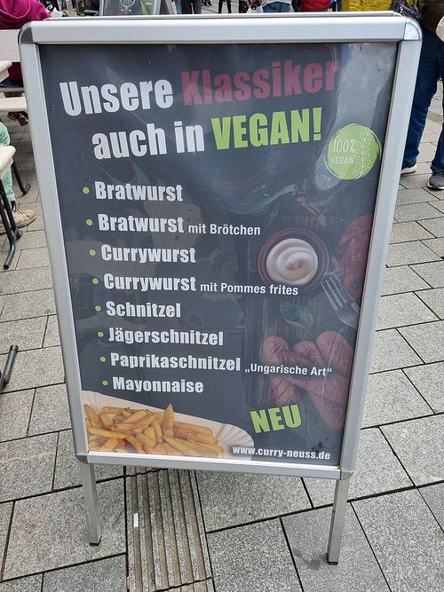 Vegane Gerichte at Curry am Büchel in Neuss