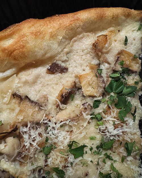 MUSHROOM BIANCA PIZZA  at Crossroads Kitchen in Las Vegas