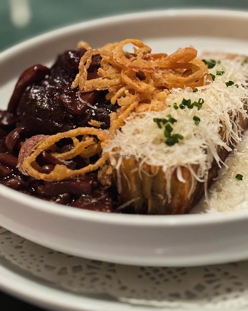 GRILLED LION'S MANE STEAK (GF)
truffle potatoes / mushroom bordelaise  at Crossroads Kitchen in Las Vegas