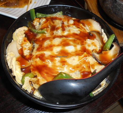 Egg Rice w. Pork Chop Cutlet $52 HKD> Excellent!  at Ying Vegetarian in Kowloon