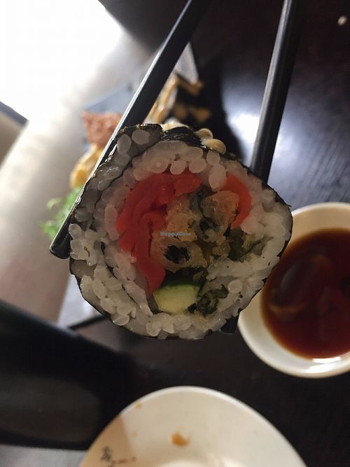 Sushi rolls at Ying Vegetarian in Kowloon