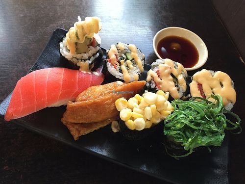 Sushi set at Ying Vegetarian in Kowloon