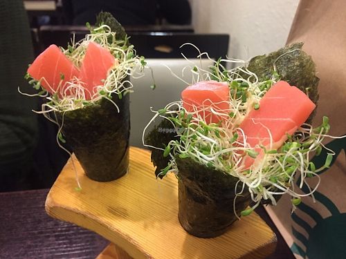 Veg Salmon Rolls at Ying Vegetarian in Kowloon