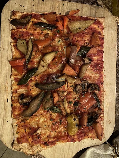 Flammkuchen at Toni Alm in Garmisch-partenkirchen