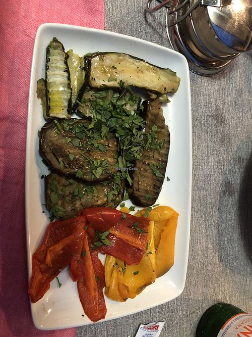 Side of grilled vegetables  at La Fontana Bellagio dei F.lli Patroni in Bellagio