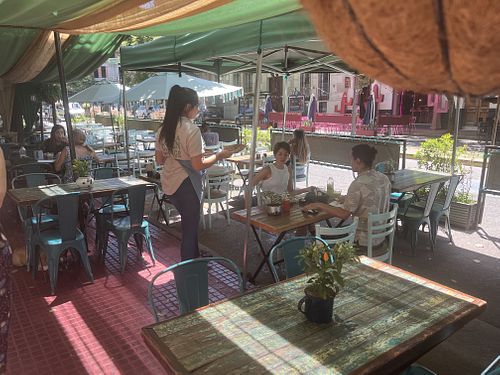 Outdoor seating   at Hierbabuena in Buenos Aires