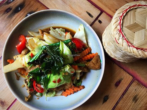 "Drunkard Noodles”  at Thai Time in Arundel