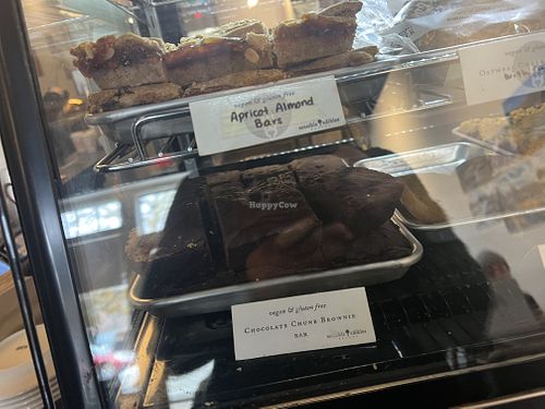 Vegan treats in the case!  at Big Mouth Coffee Roasters in Beacon