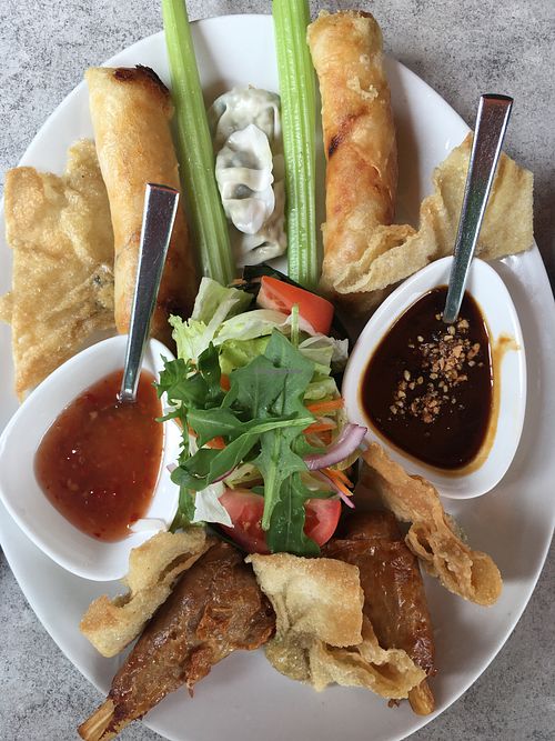 Selection of appetisers  at Samadhi in Berlin