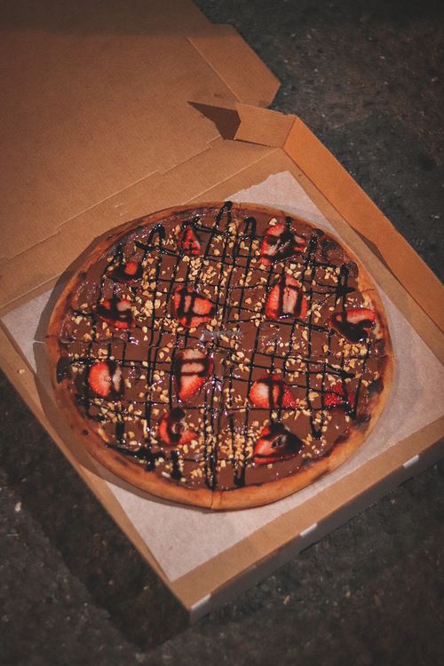3. Nutella & Strawberry Pizza  at Locali Pizza in Mermaid Beach