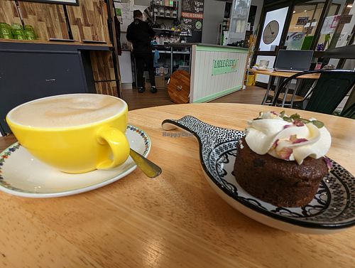Carrot cake at Ladle & Leaf Cafe in Burnie