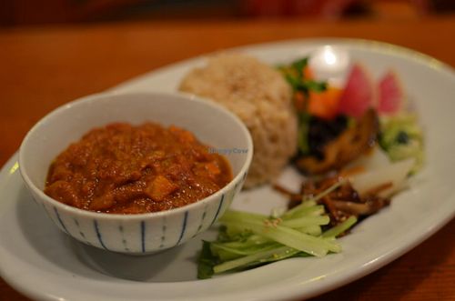 Japanese curry at Mominoki House in Tokyo