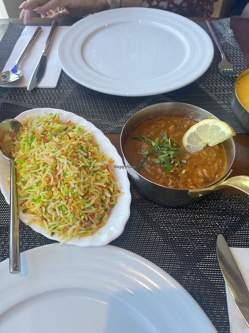 Tarka dhal with pilau rice   at Restaurante Milan in Benalmadena