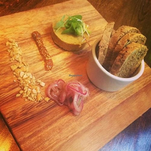 wood roasted sweet potato pate  at Vedge in Philadelphia