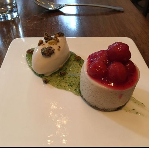 sour cherry cheesecake at Vedge in Philadelphia