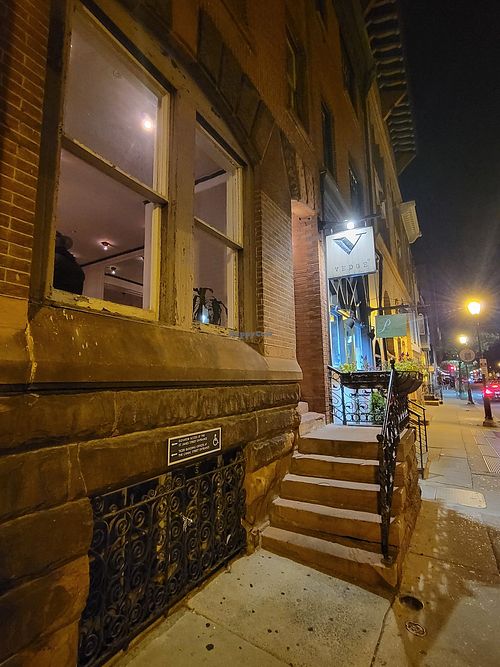 Outside at Vedge in Philadelphia