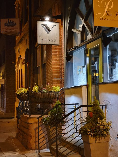 Outside at Vedge in Philadelphia