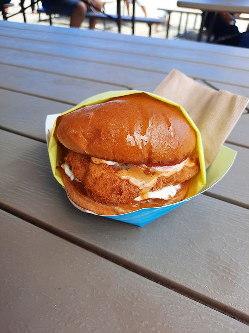 Fish Sandwich at Tabay's Mindful Kitchen in Bozeman