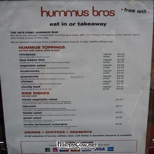  at Hummus Bros - St Pauls in London