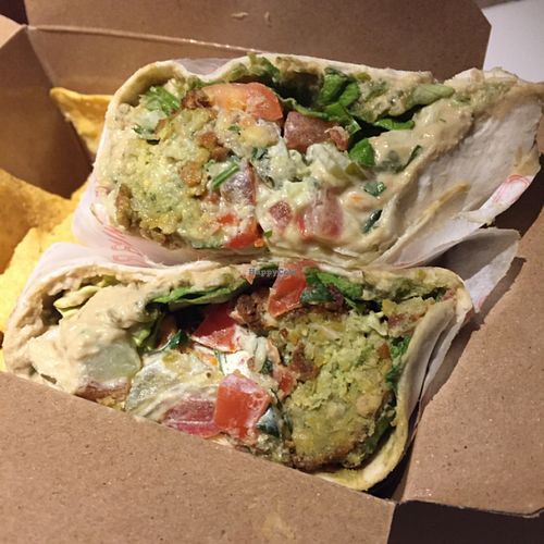 hummus wrap  at Hummus Bros  Soho in London