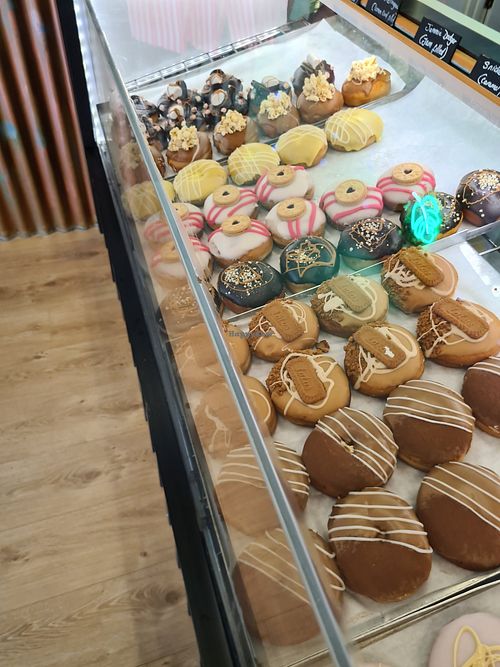 All vegan filled donuts at Coco Vanille in Conwy