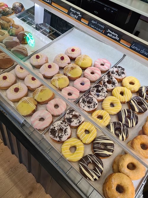 All vegan ring donuts at Coco Vanille in Conwy
